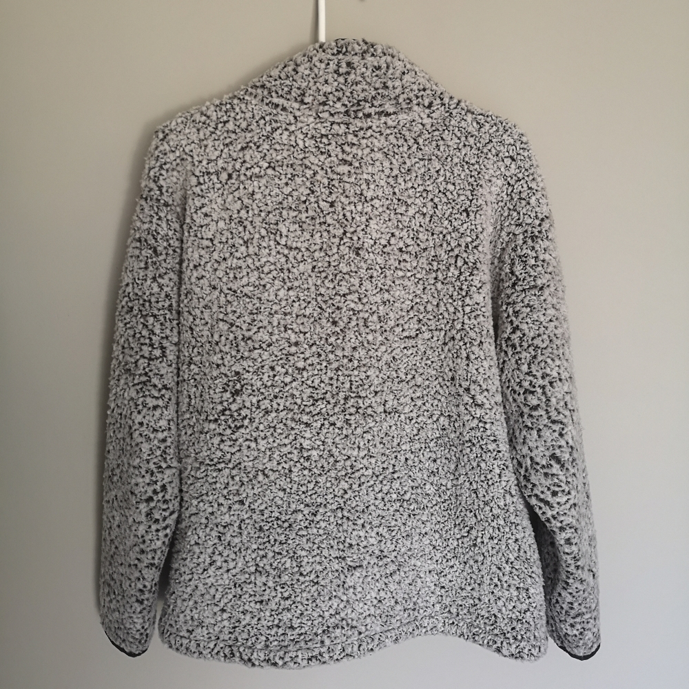 PINK by Victoria's Secret Teddy Bear Sherpa Style Pull Over Sweater Hood… - Picture 2 of 15